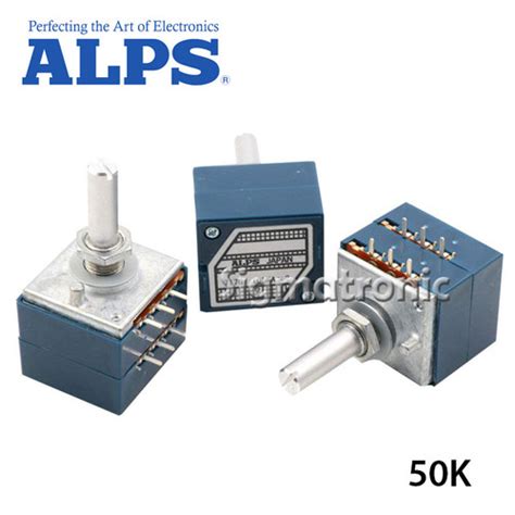 Jual Alps Rk Blue Velvet Stereo Log Potentiometer K Kax Potensio