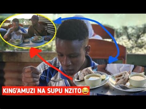 Tazama King Amuzi Alivyo Kunywa Supu Siku Ya Basidei Yake Supu