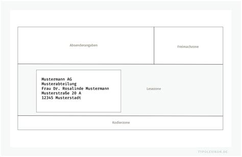 Das Richtige Adressierung Von Briefsendungen Und Warensendungen