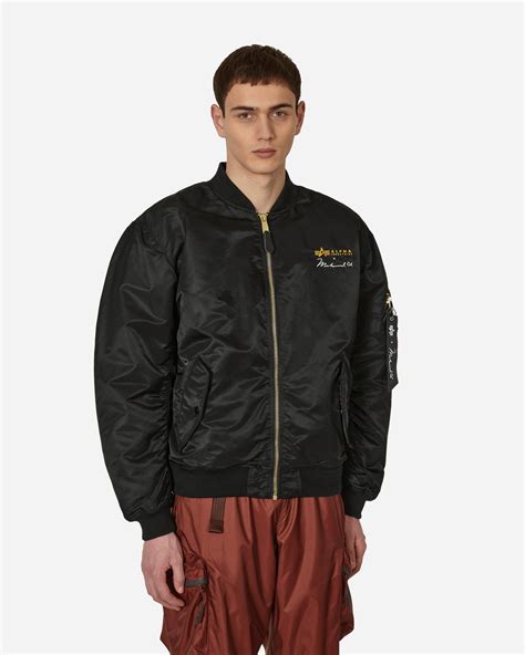 Alpha Industries Muhammad Ali Ma 1 Bomber Jacket In Black For Men Lyst