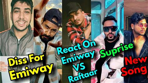 Diss For Emiway Divine React On Emiway Vs Raftaar Badshah News Song