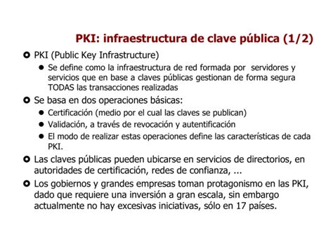 Pki Infraestructura De Clave P Blica