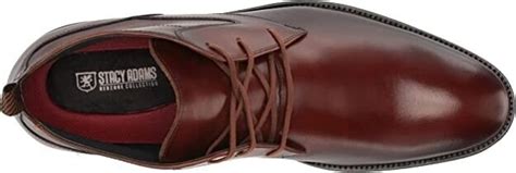 Stacy Adams Mens Kyron Plain Toe Lace Up Chukka Boot Color Cognac