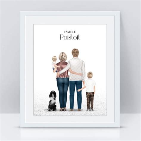 Affiche Portrait de Famille Personnalisé MarieandClaire Créations