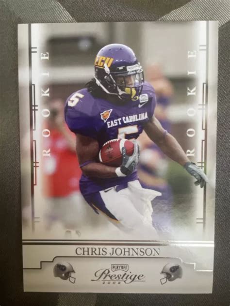 Chris Johnson 2008 Playoff Prestige 115 Rc Recrue Titans Jets Caroline