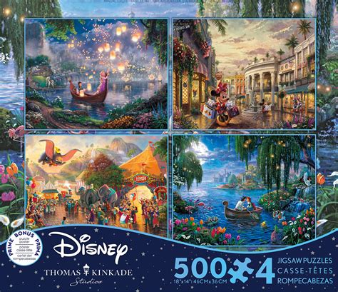 Buy Ceaco - 4 in 1 Multipack - Thomas Kinkade - Disney Dreams ...