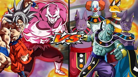 Goku Uid Y Jiren Vs Dioses De La Destruccion Dragon Ball Z Budokai