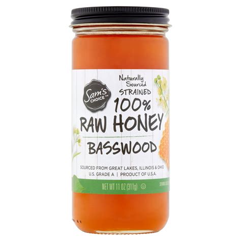 Sams Choice 100 Raw Honey Basswood 11 Oz