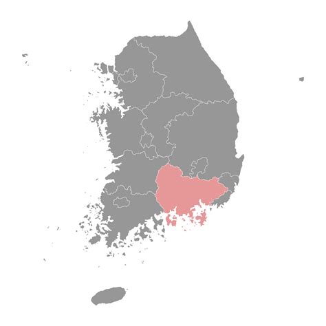 South Gyeongsang map, province of South Korea. Vector illustration. 26112654 Vector Art at Vecteezy