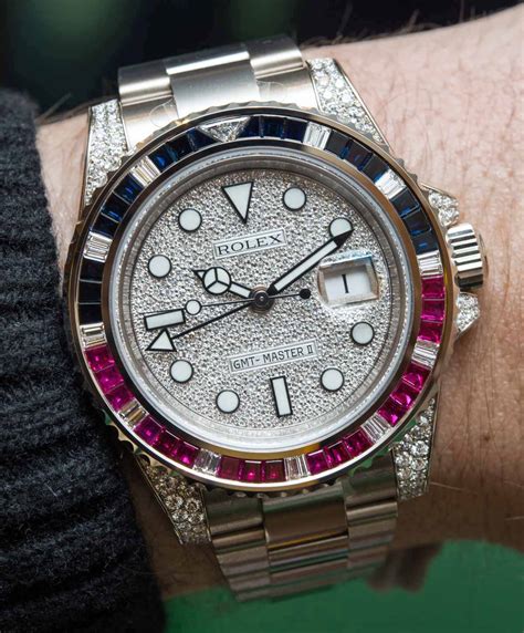 Rolex GMT-Master II 116759SARU Factory Gem-Set Watch Hands-On ...