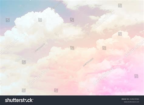 Colorful Pastel Cloud Sky Background Cloudy Stock Photo 2149235581