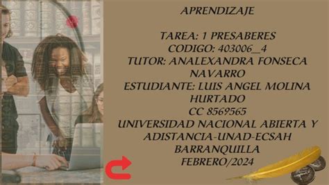 Tarea 1 Presaberes Concepciones Acerca Del Aprendizaje