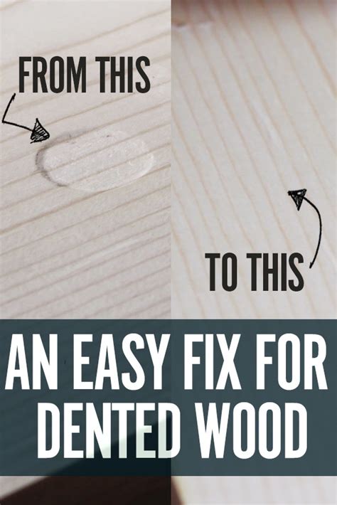 How to Remove a Dent in Wood - ManMadeDIY