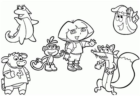 Dora The Explorer Swiper Coloring Pages Clip Art Library Hot Sex Picture