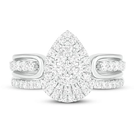 Diamond Bridal Set 78 Ct Tw Round 14k White Gold Jared