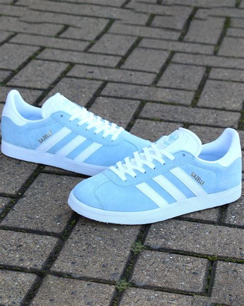 Adidas Gazelle Trainers Sky Bluewhite Adidas At 80s Casual Classics