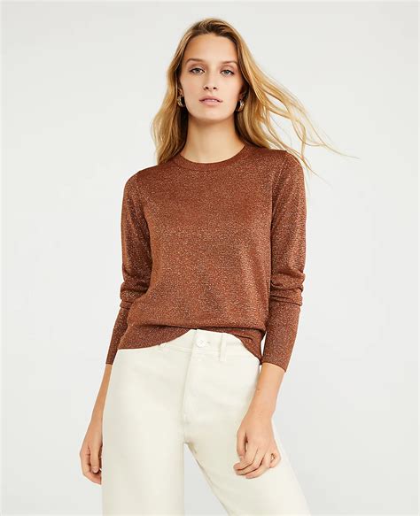 Shimmer Crew Neck Sweater