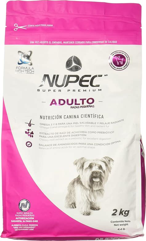 Nupec croquetas para Perros Adulto Razas pequeñas con Omega 3 y 6