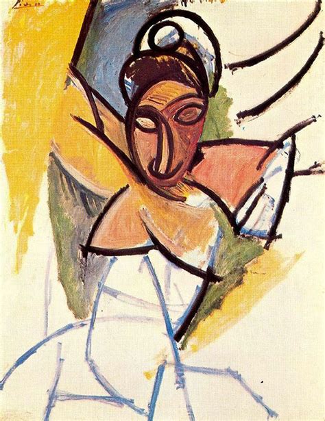 A Girl From Avignon By Pablo Picasso Cubism Pablo Picasso Sanatçılar Soyut Sanat