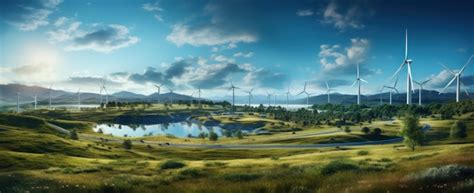 Premium Ai Image Energy Gerneration In Field
