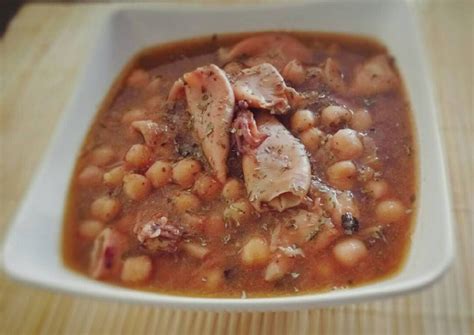 Garbanzos Con Calamares Crock Pot Receta De M Nica Receta Recetas