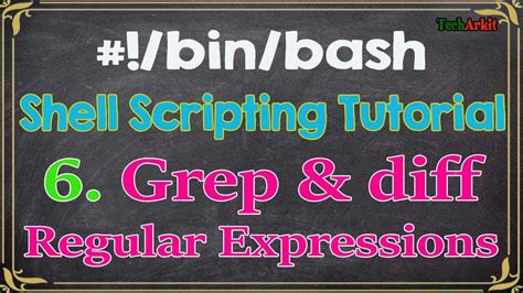 Shell Scripting Tutorials 6 Diff And Grep Commands With Regular