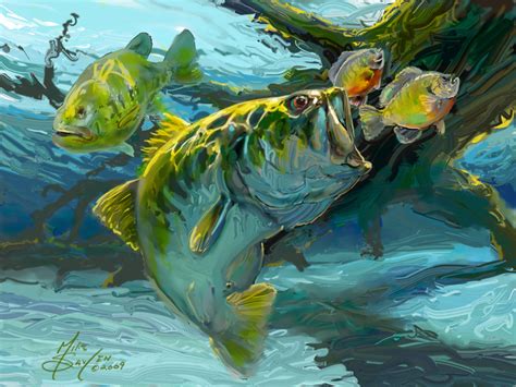 Largemouth Bass Art