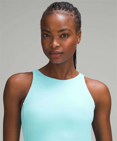 Lululemon Align High Neck Tank Top Cyan Blue Lulu Fanatics