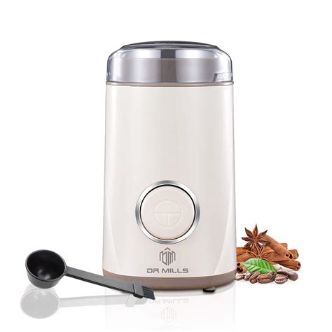 Dr Mills Dm White Coffee Grinder Electric Coffee Bean Grinder