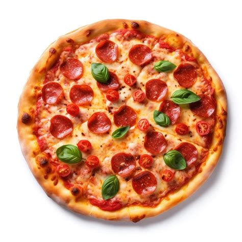 Premium AI Image Hot Tasty Pizza Isolated
