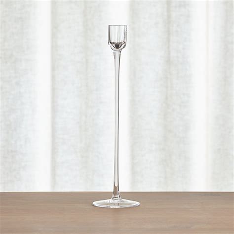 London Glass Tall Taper Candle Holder Crate And Barrel