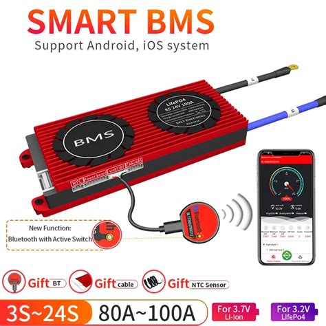 Smart BMS 4S LiFePo4 12V 24V 36V 48V 30A 60A 80A 100A 120A 150A 200A