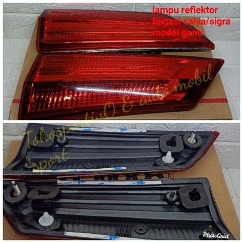 Jual Lampu Reflektor Bagasi Merah Calya Sigra Mata Kucing Merah Calya