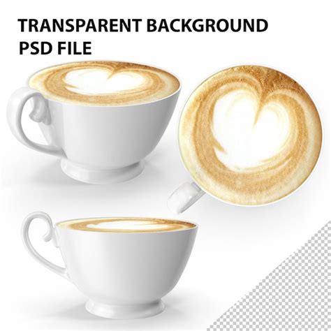 Premium Psd Coffee Cappuccino Cup Png