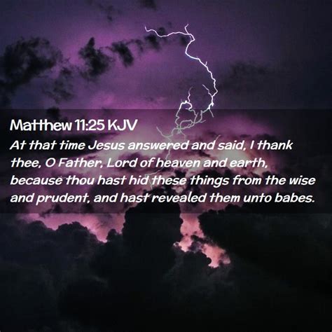 Matthew 11 25 KJV Bible Verse Images