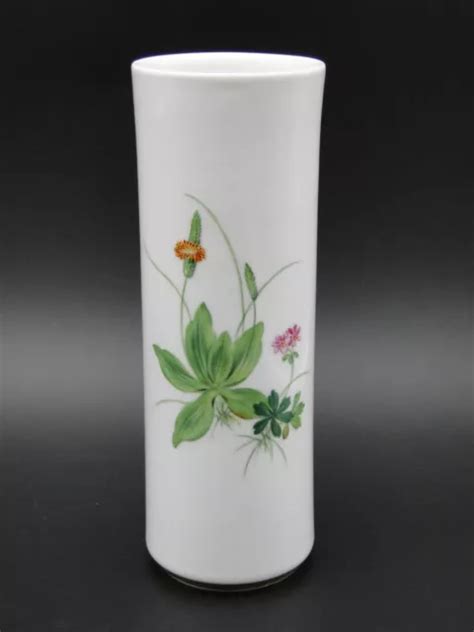 Meissen Vase Porzellan Wiesenblumen Nach Arthur Findeisen Goldrand