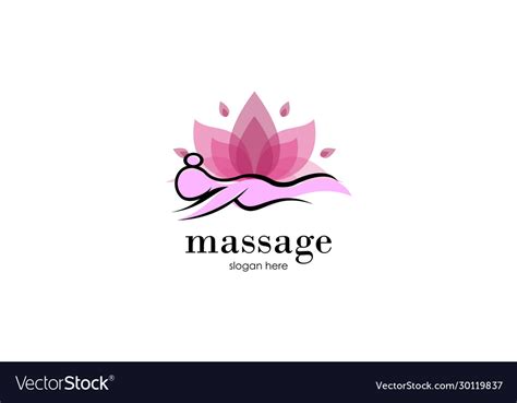 Body Massage Logo Royalty Free Vector Image Vectorstock