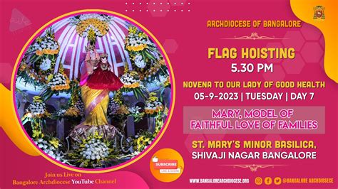 05 09 2023 Tuesday Flag Hoisting St Mary S Basilica Shivaji