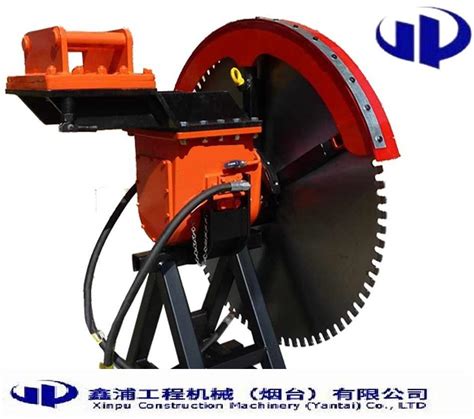 Hydraulic Rock Cutting Saw Excavator Attachment Rock Quarry Granite Basalt Marble Reinforced