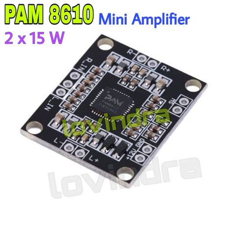 Jual Pam Mini Amplifier Modul V A Stereo Dual Channel X Watt