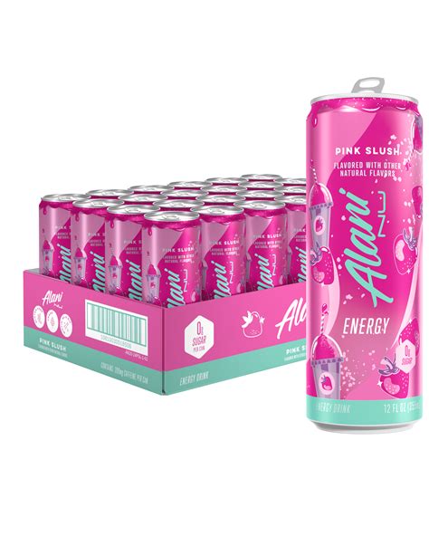 Alani Nu Energy Pink Slush Sugar Free Drink 24 Pack Of 12 Oz Cans