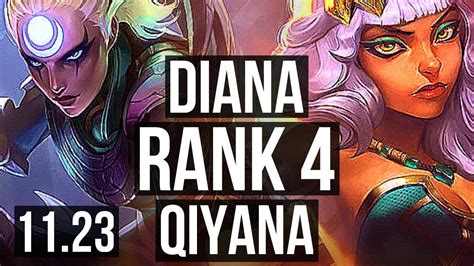 Diana Vs Qiyana Mid Rank Dominating Tr Challenger