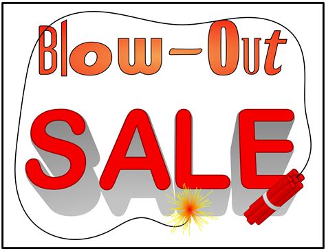 Clipart - Blow-Out Sale