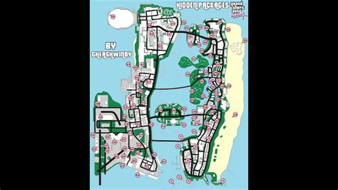 Grand Theft Auto Vice City Hidden Packages Map