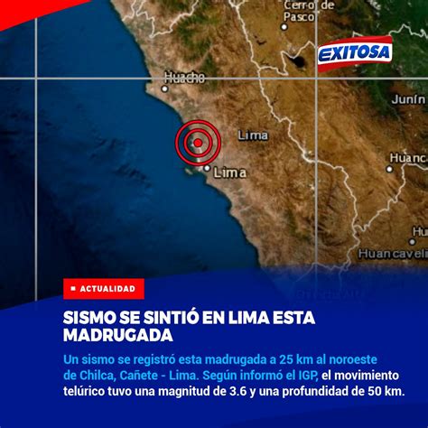 Exitosa Noticias On Twitter 🔴🔵un Sismo Se Registró Esta Madrugada A