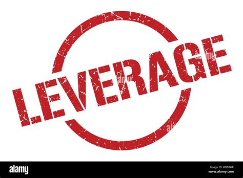 Leverage Red Round Stamp Stock Vector Image And Art Alamy