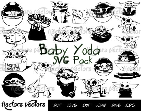 Baby Yoda SVG, Baby Yoda, Baby Yoda Vector, Baby Yoda Silhouette, The Child svg, jedi svg, star ...