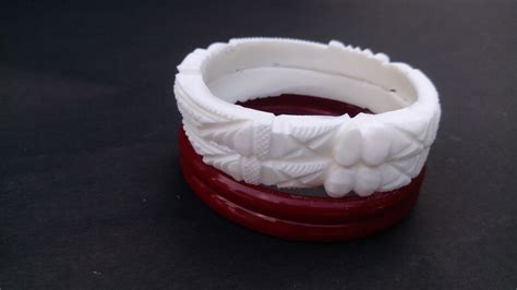 Conch Shell Bangle Bengali Hand Made Sakha Pola Set Etsy