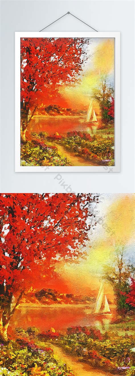 Landscape Oil Painting Decors & 3D Models | PSD Free Download - Pikbest