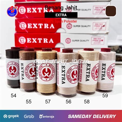 Jual Benang Jahit Extra Coklat Pramuka Brown Yard Original Shopee